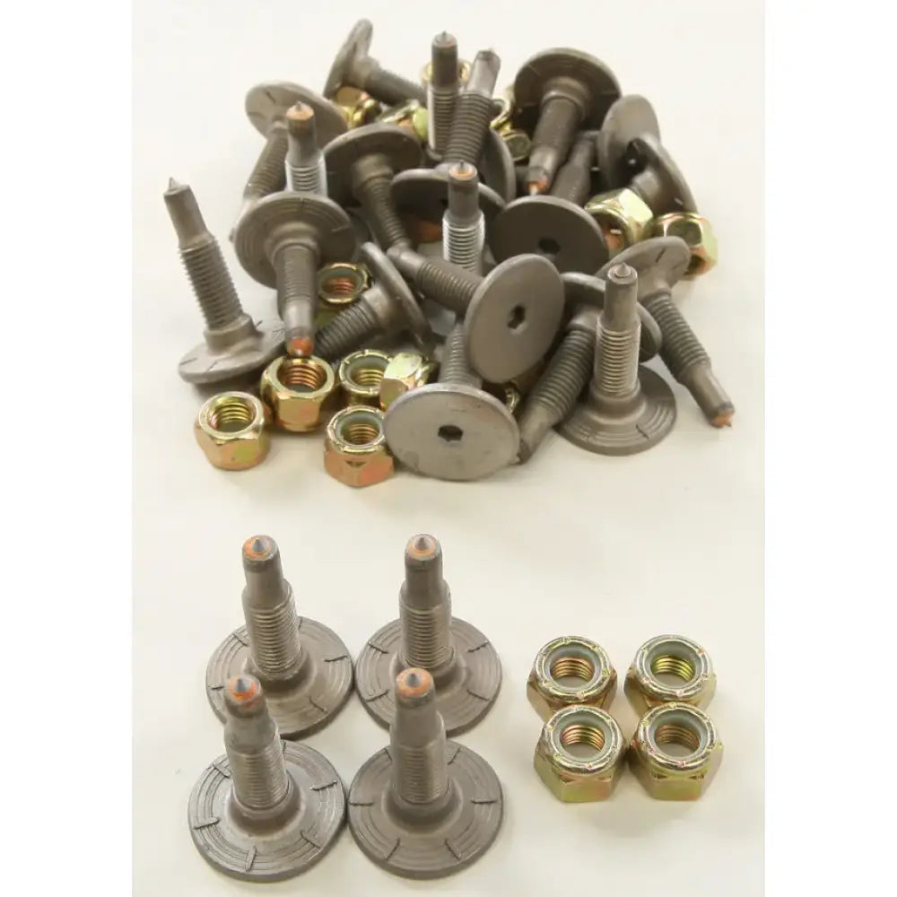 Collection of SSP-1005-A Signature Series Trail Snowmobile Track Studs and Nuts