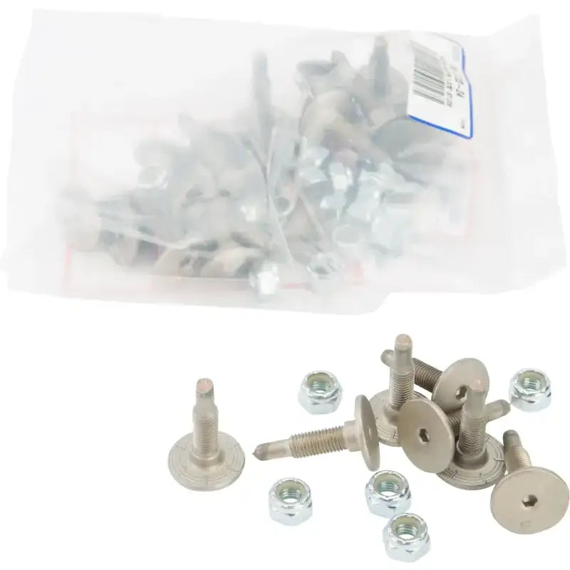 Metal snowmobile trail studs and nuts from SSP-1075-A Signature Series Trail Studs pack