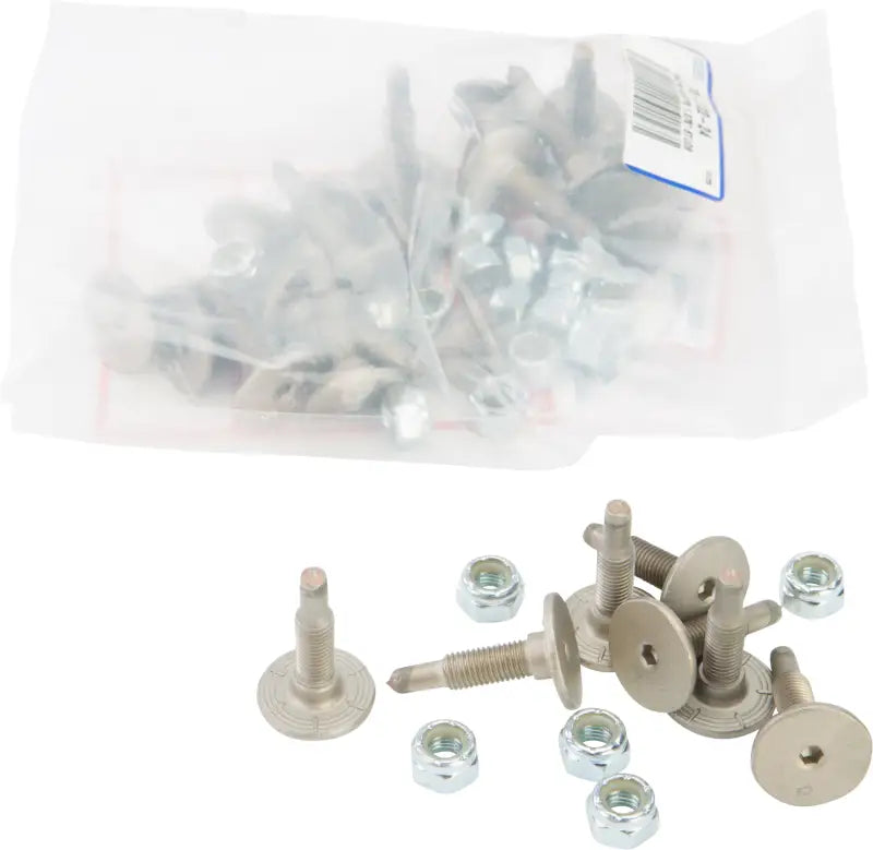 Metal snowmobile trail studs and nuts from SSP-1075-A Signature Series Trail Studs pack