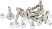 Pile of metal binding screws and nuts for SSP-1325-MS Signature Series Trail Studs