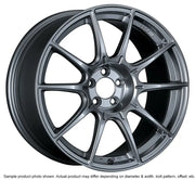 Silver alloy car wheel showcasing SSR GTX01 18x8.5 dark silver style for sleek looks