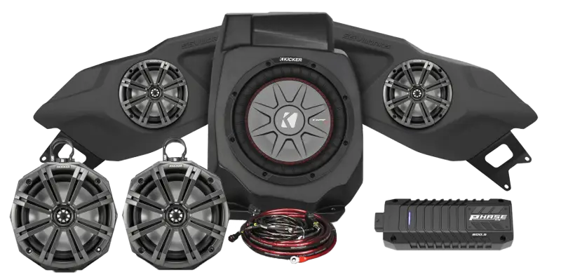 5 Speaker Plug And Play Kit W/ 8" Cage Pods Kicker Ride Co