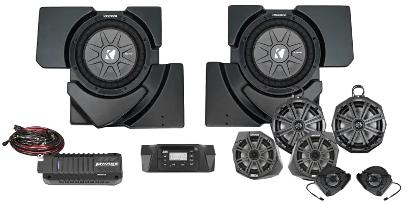 8 Speaker Plug And Play Kit W/ 8" Cage Pods Kicker