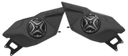 Dark gray SSV Works RZ5-DF65K door speaker kicker w pods with circular speakers