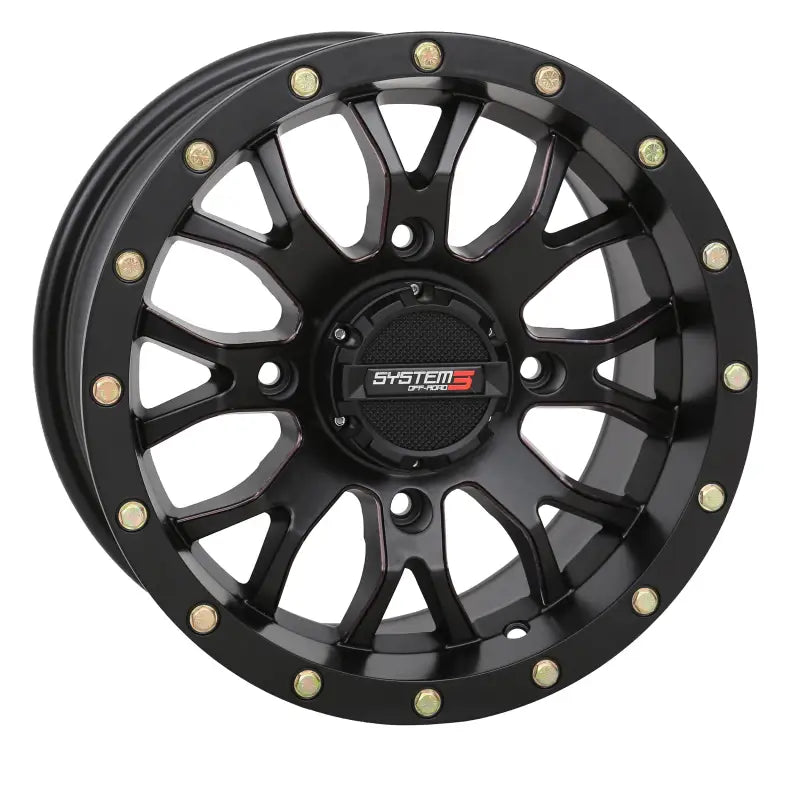 St3 Wheel 14x7 5 + 2 ( + 30mm) 4/110 Matte Black - Powersports