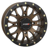 Matte Bronze/Black St3 Wheel 14x7 with 5+2 offset, rugged design for RV, Automotive, Powersports, off-road, marine, truck accessories, interior, truck bed, and RV parts, Powersports, AVADA - Best Sellers