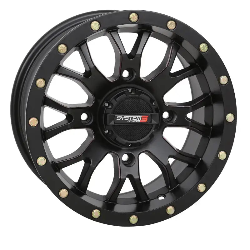 St3 Wheel 15x7 5 + 2 ( + 40mm) 4/156 Matte Black - Powersports