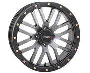 St3 Wheel 20x7 4 + 2.5 ( + 10mm) 4/137 Matte Gunmetal Grey/Blac - Powersports