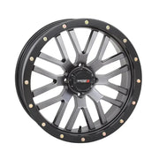 St3 Wheel 20x7 4 + 2.5 ( + 10mm) 4/137 Matte Gunmetal Grey/Blac - Powersports