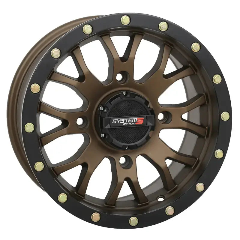 St3 Wheel 20x7 4 + 2.5 ( + 10mm) 4/156 Matte Bronze/Black - Powersports