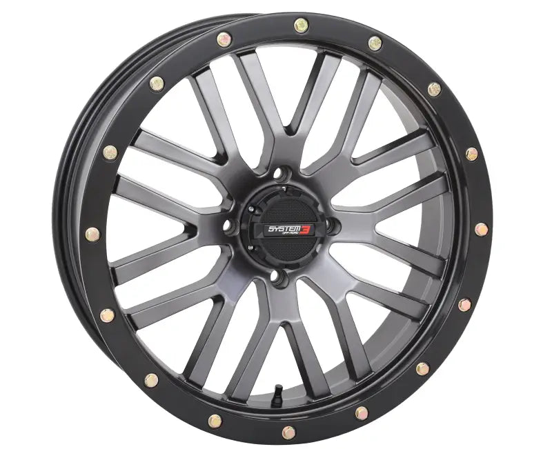 St3 Wheel 20x7 4 + 2.5 ( + 10mm) 4/156 Matte Gunmetal Grey/Blac - Powersports