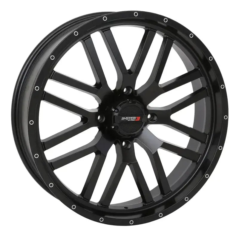 St3 Wheel 22x7 4 + 2.5 ( + 10mm) 4/137 4 Matte Black - Powersports