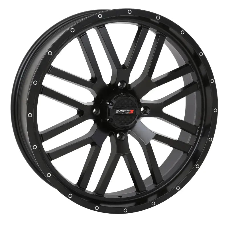 St3 Wheel 22x7 4 + 2.5 ( + 10mm) 4/156 4 Matte Black - Powersports