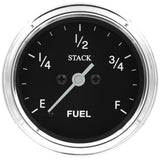 Autometer Stack 52mm 0-280 Ohm Programmable Pro Stepper Motor Fuel Level Gauge - Classic - ST3315C