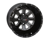 St4 Wheel 14x7 2 + 5 (47mm) 4/110 Gloss Black/Machined - Powersports