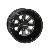 St4 Wheel 14x7 2 + 5 (47mm) 4/110 Gloss Black/Machined - Powersports