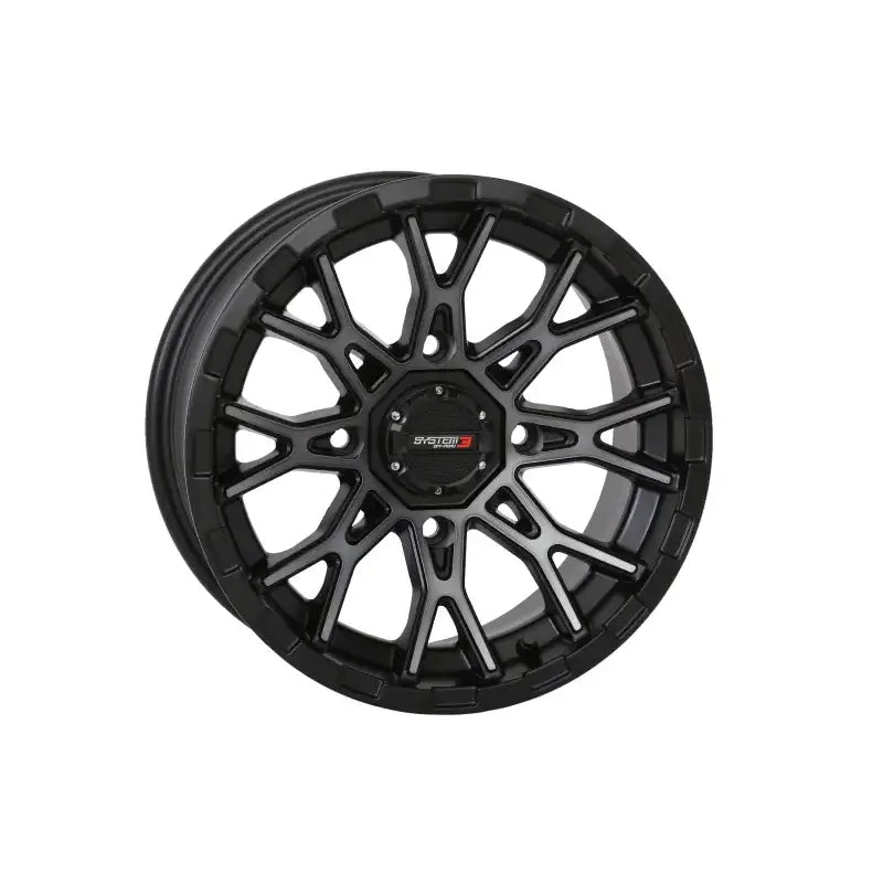 St6 Wheel 14x7 4 + 3 ( + 10mm) 4/137 Matte Dark Tint - Powersports