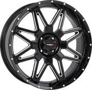 St7 Wheel 20x7 4+3 (+10mm) 4/110 Gloss Black Milled - SYSTEM 3