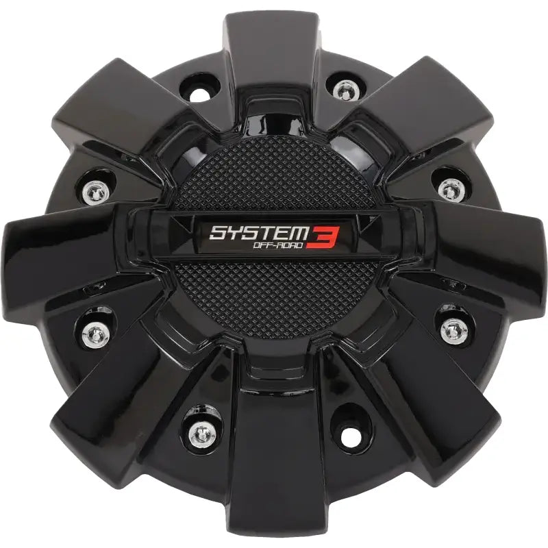 St7 Center Cap Dual Fit Bolt In Gloss Black - SYSTEM 3