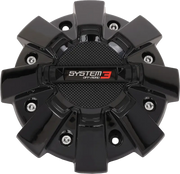 St7 Center Cap Dual Fit Bolt In Gloss Black - SYSTEM 3