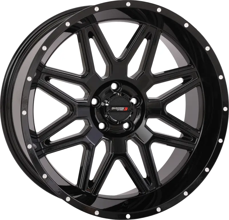 St7 Wheel 20x9 5+4 (0mm) 5/4.5 Gloss Black - SYSTEM 3