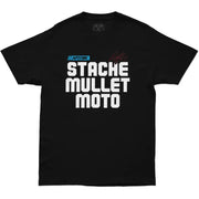 Stache Mullet Moto Tee Black 2x - DBK
