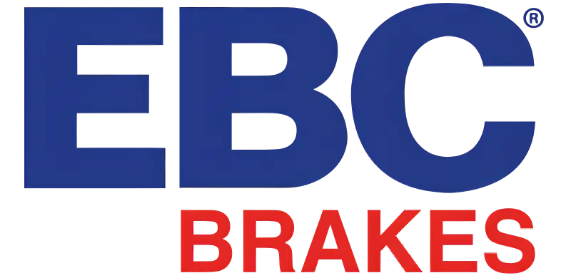 EBC Brakes logo on Stage 5 Kits Yellowstuff and GD Rotors for optimal braking performance