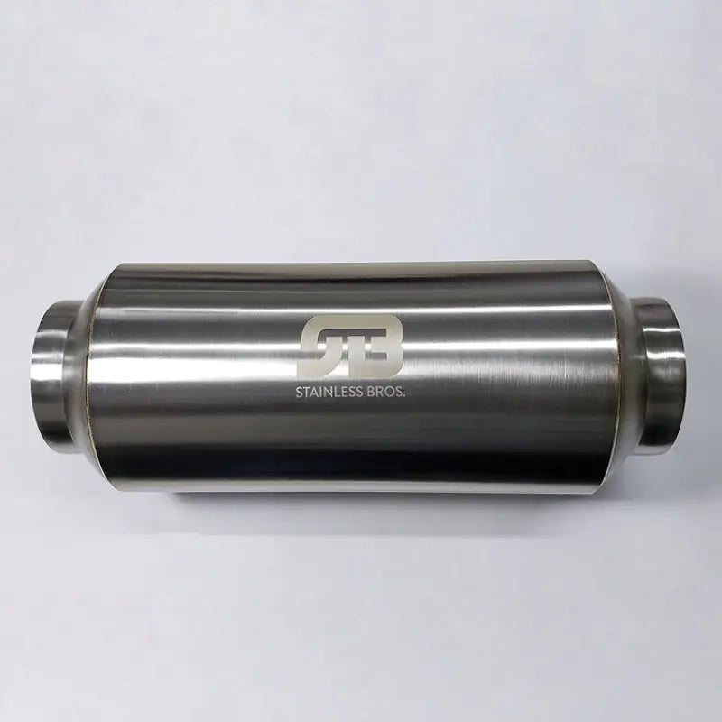 Stainless Bros Stainless Bros 3.0in x 12.0in OAL Lightweight Muffler - Polished
