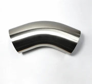 Stainless Bros 3.5in Diameter 1.5D / 5.25in CLR 45 Degree Bend 16GA Wall - Leg - Truck & Automotive