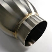 Stainless Bros 615-06336-0113 Stainless Bros 3.5in Round Body x 12.0in Length 2.50in Inlet/Outlet Bullet Resonator