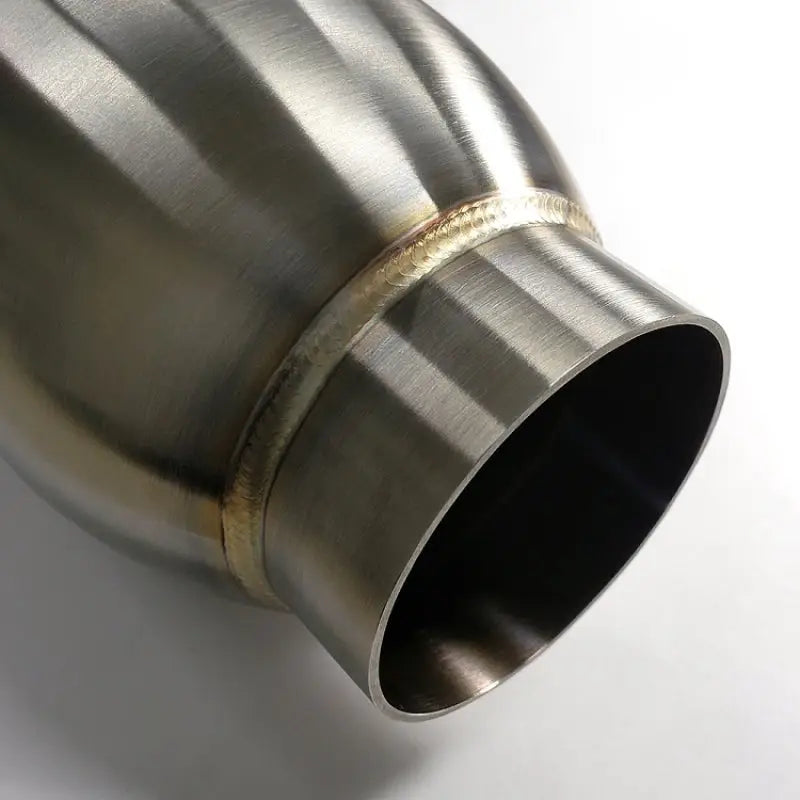 Stainless Bros 615-06336-0113 Stainless Bros 3.5in Round Body x 12.0in Length 2.50in Inlet/Outlet Bullet Resonator