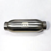 Stainless Bros 615-07646-0111 Stainless Bros 4in Body x 18in Length 3in Inlet/Outlet Bullet Resonator