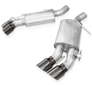 Stainless Works 16-21 Camaro SS 3in Redline Factory Connect Axle Back w/Valve - 4in Quad Black Tips - CA16RVMKFRBC