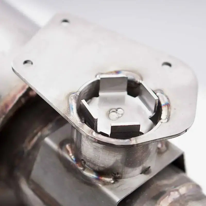 Stainless Works 2016+ Chevy Camaro SS 3in Redline Factory Connect Axle Back w/Valve & 4in Quad Tips - CA16RVMKSFCR