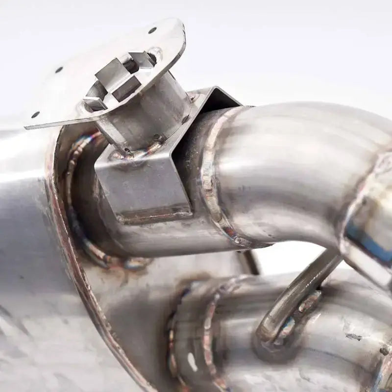 Stainless Works 2016+ Chevy Camaro SS 3in Redline Factory Connect Axle Back w/Valve & 4in Quad Tips - CA16RVMKSFCR