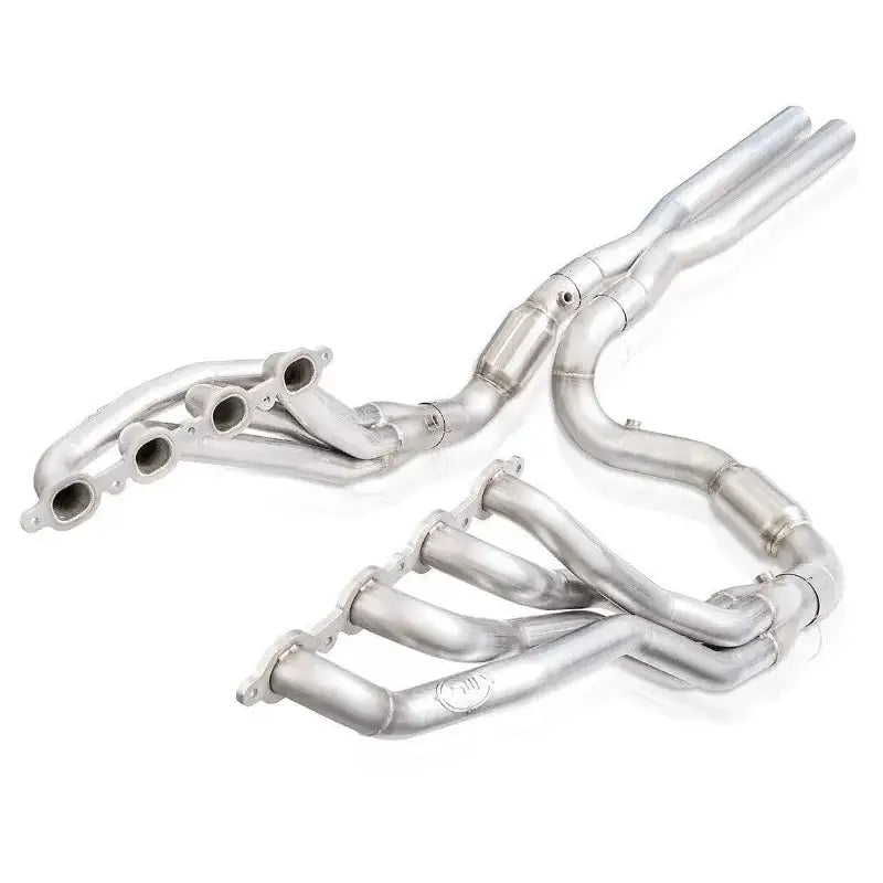 Stainless Works 2019+ Chevrolet Silverado 5.3/6.2 Catted Headers 1-7/8in Primaries 3in Leads X-Pipe - CT19HCAT
