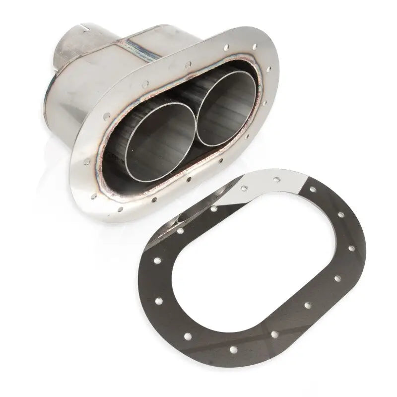 Stainless Works ST2814 Stainless Works Oval Through-Body Tip With Tubes