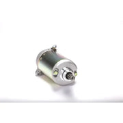 Silver and gray electric starter motor for vehicles with 1-year warranty to boost performance