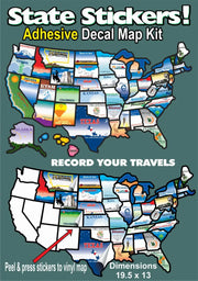 STATESTICKERMAP Travel Map Sticker