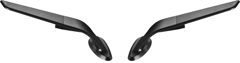 Stealth Sport Mirror Hon Black Pair 