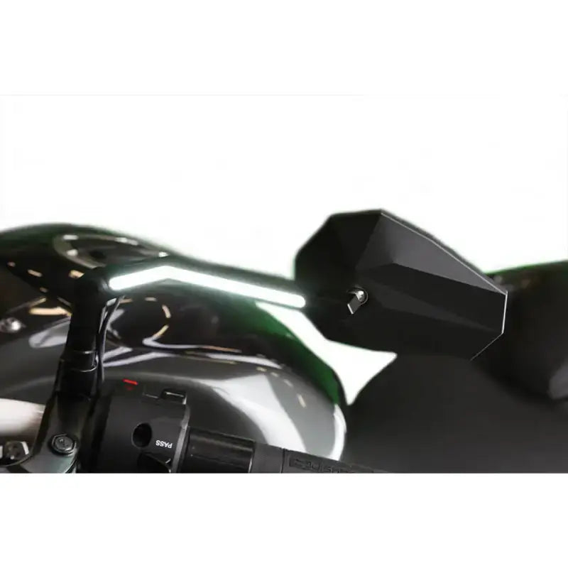 HIGHSIDER Stealth X3 Drl Mirror Pair Matte Black for Powersports