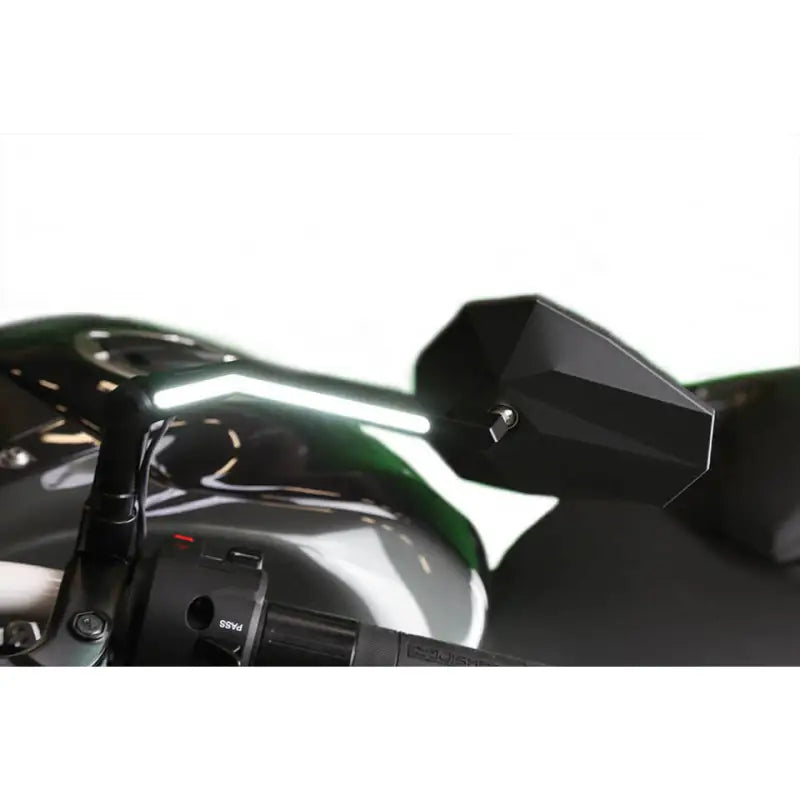 HIGHSIDER Stealth X3 Drl Mirror Pair Matte Black for Powersports