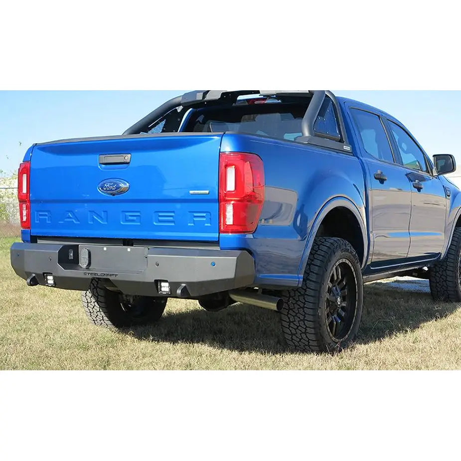 Steelcraft Convenient D-Ring Shackle Mounts Bumper 76-21340 - Black 19-23 Ford Ranger Textured