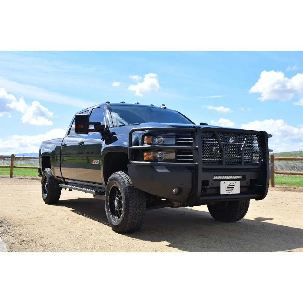 Steelcraft Accommodates Parking Sensors Bumper 60-10440 - HD Elevation Front Fine Text