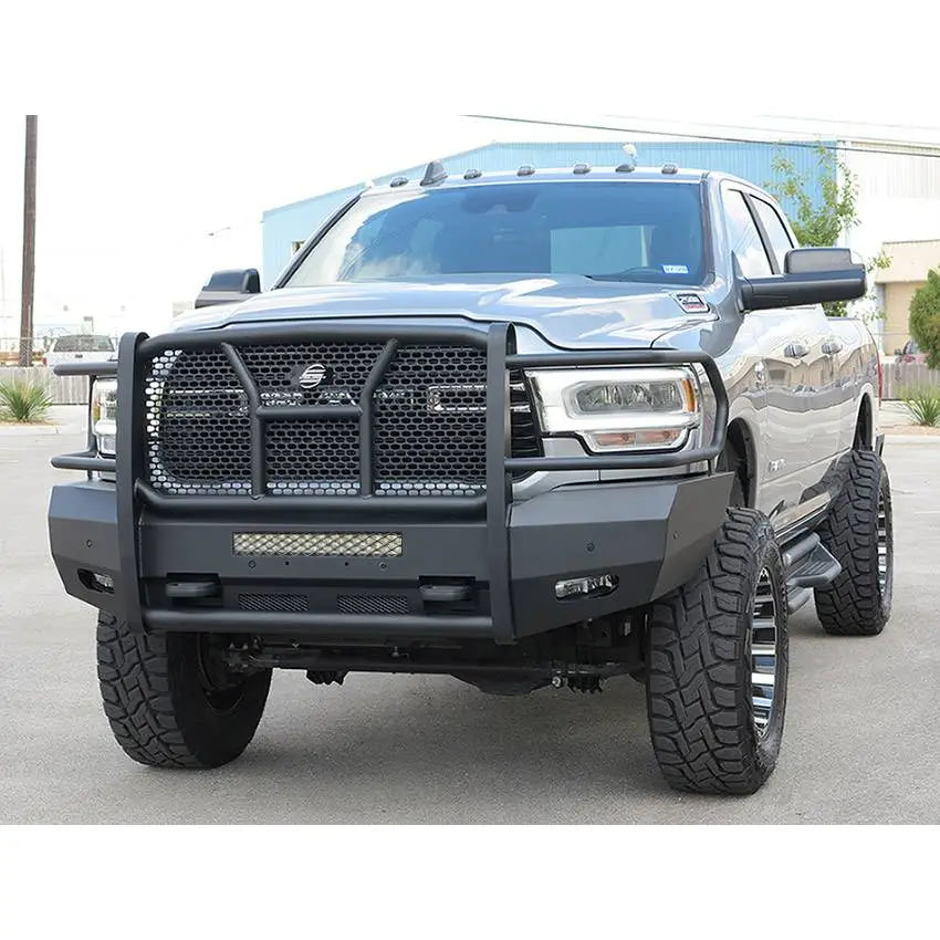 Steelcraft Accommodates Parking Sensors Bumper 60-12280C - HD Elevation Front Fine Text