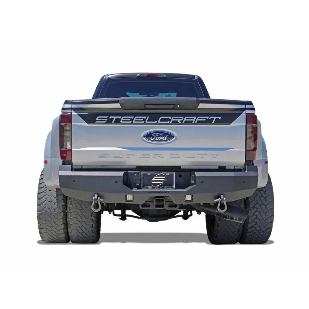 Steelcraft Built-In Sensor Cutout Bumper 76-21380 - Black Fortis Rear Textured