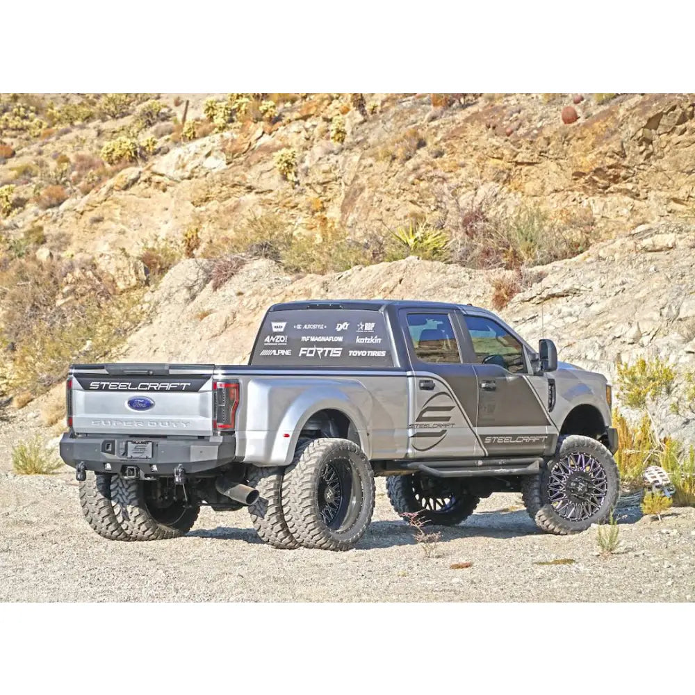 Steelcraft Built-In Sensor Cutout Bumper 76-21380 - Black Fortis Rear Textured
