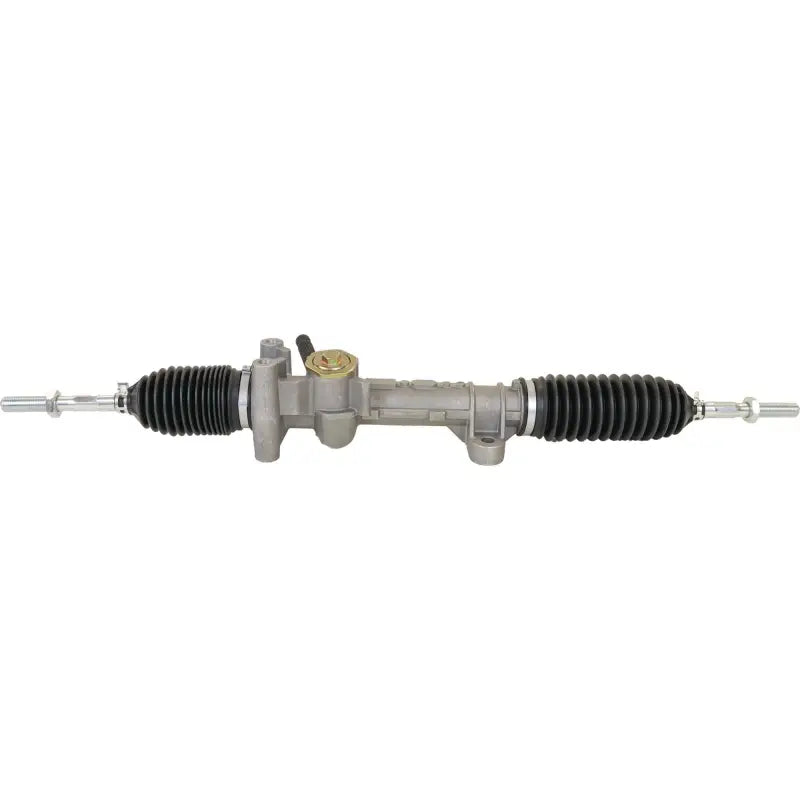 Silver steering rack with black bellows for Hon RV parts and powersports enthusiasts