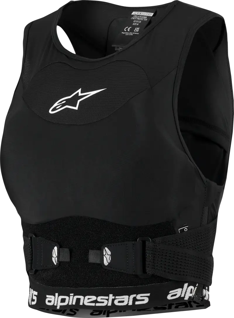 Stella Plasma Chest Protect Black/White Sm - ALPINESTARS