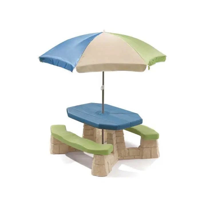 STEP2 843899 Naturally Playful Picnic Table w Umbrella activity center